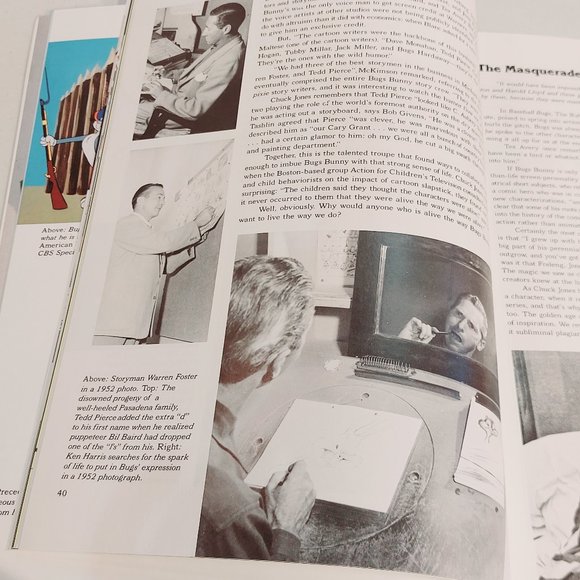 Vtg 1990 Bugs Bunny~ Fifty Years and Only One Grey Hare Book - Picture 5 of 12